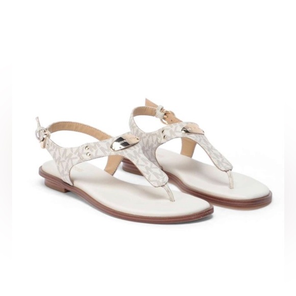 NWOB MICHAEL KORS authentic MK Plate Thong sandal no box - Picture 6 of 12